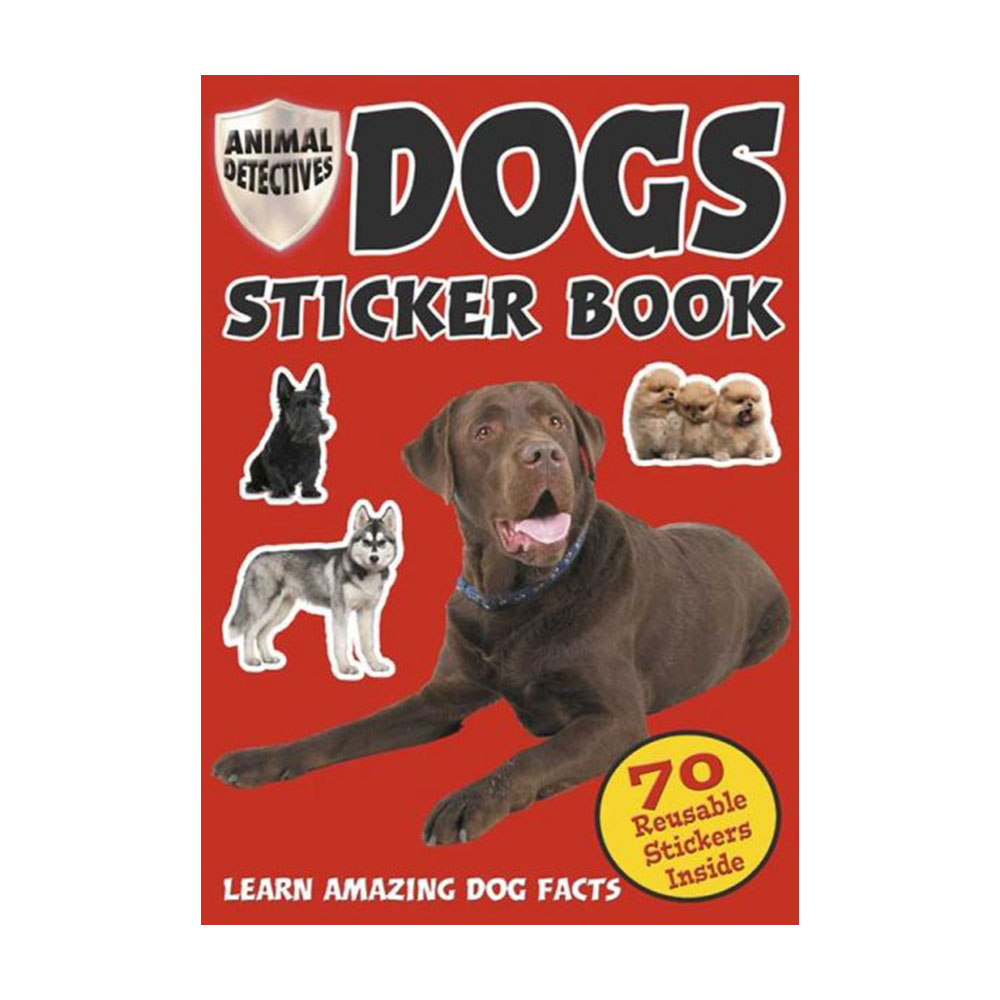 Animal Detective Dog, Carte cu autocolante cu caini (2032/DOSB)
