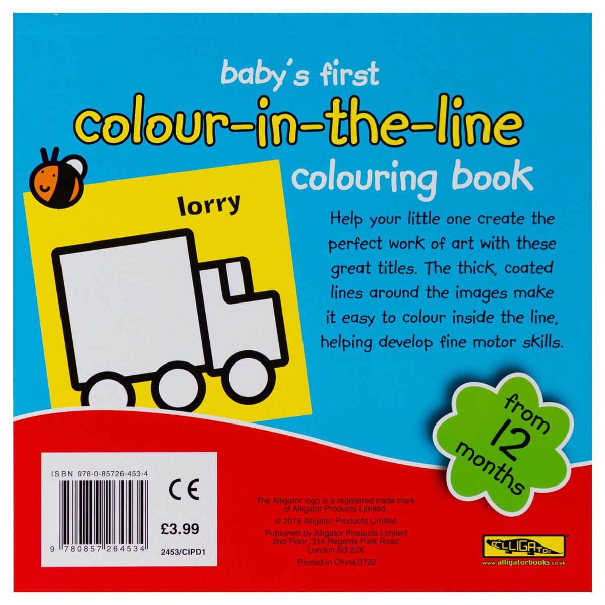 Baby's First Colour-in-the-line - Prima carte de colorat cu vehicule (2453/CIPD1)