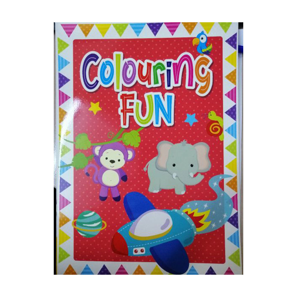 Colouring Fun Books, carte de colorat (Rosu) (1459/CFCB1-2)