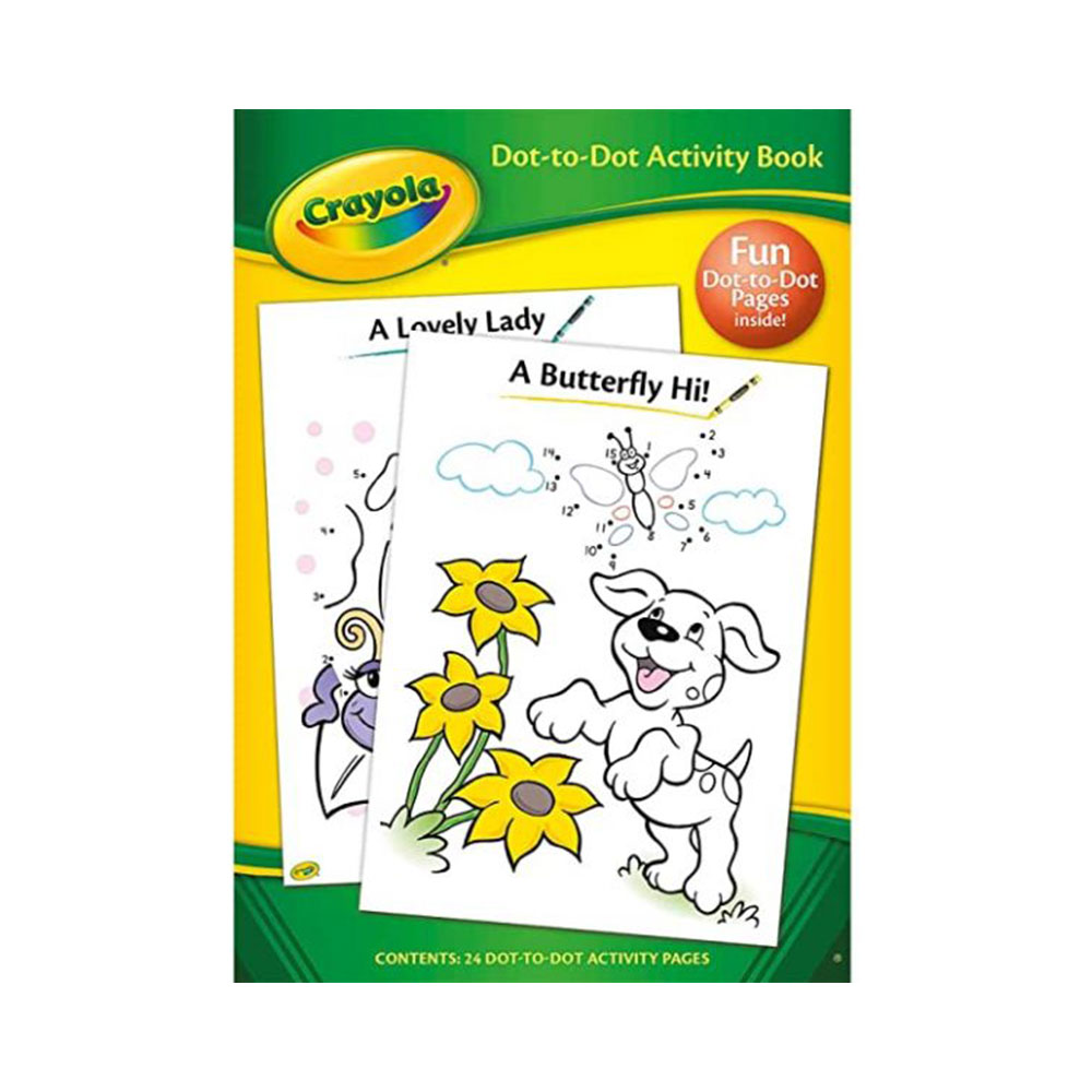 Crayola Dot to Dot Activity Book, Carte de colorat si de activitati (2965/CYDD)