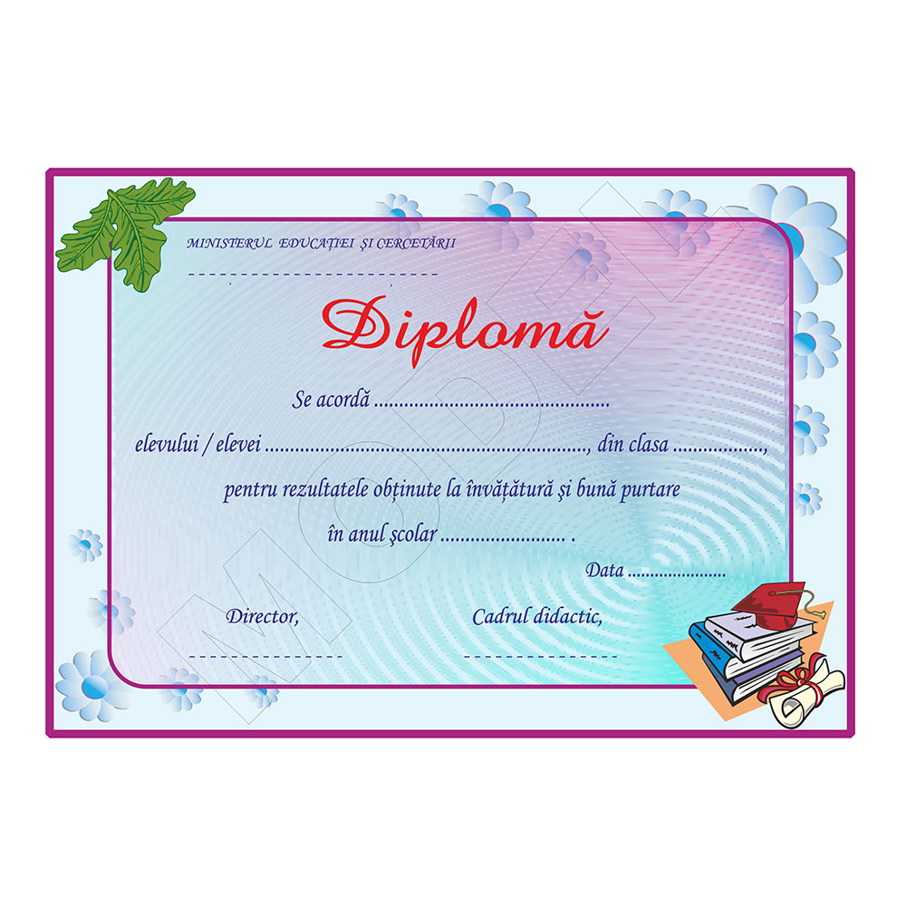Diploma scolara model 2
