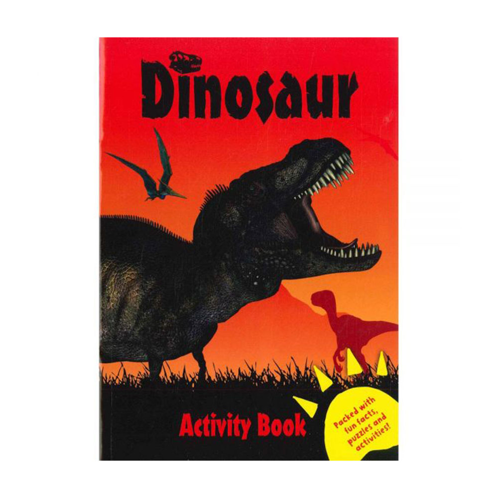 Dinosaur Activity Book - Red, Carte de activitati cu dinozauri (Rosu) (2467/DCAB2)