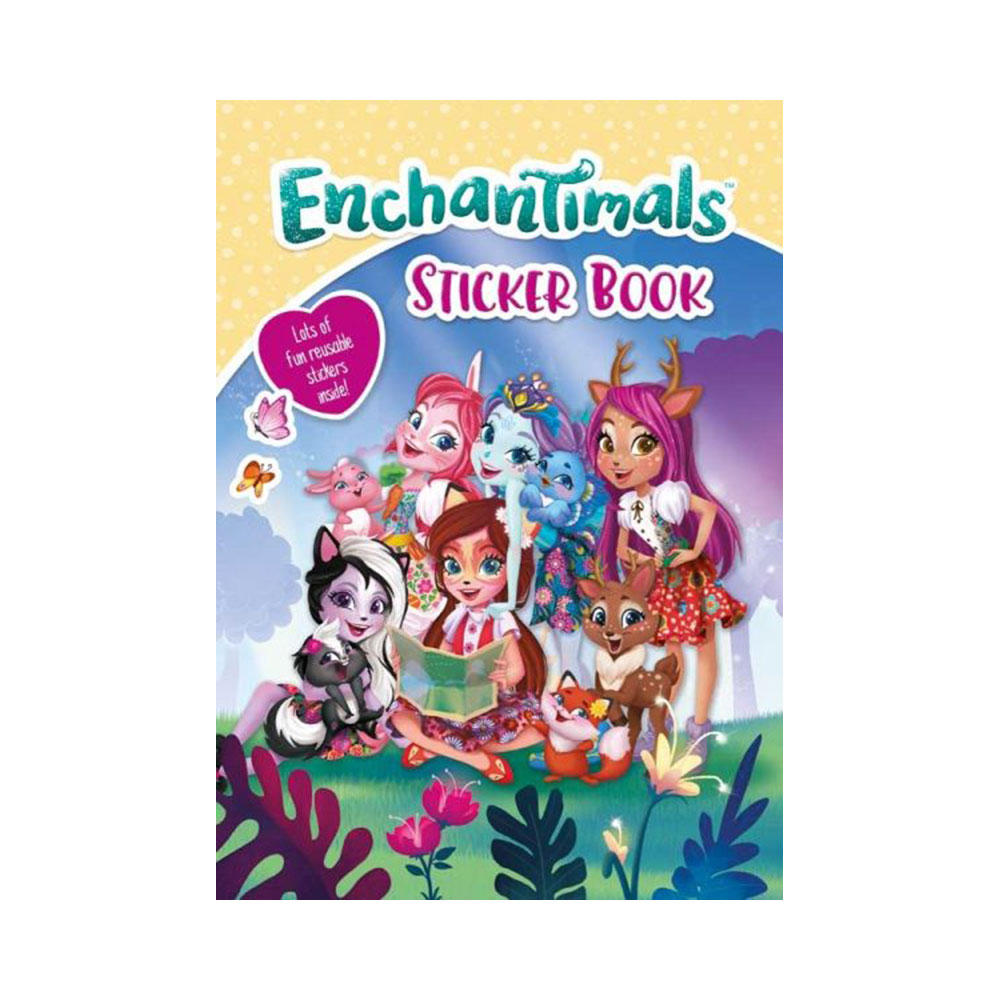 Enchantimals Sticker Book, Carte cu autocolante și de colorat (3121/ENSB)