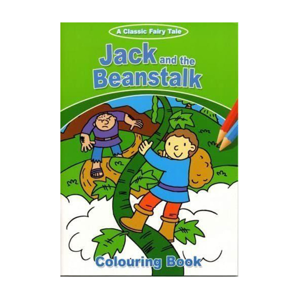 Fairy Tale Colouring Books, JACK and the BEANSTALK, Jack si vrejul de fasole, Carte de colorat (1678/FTCB1-3)