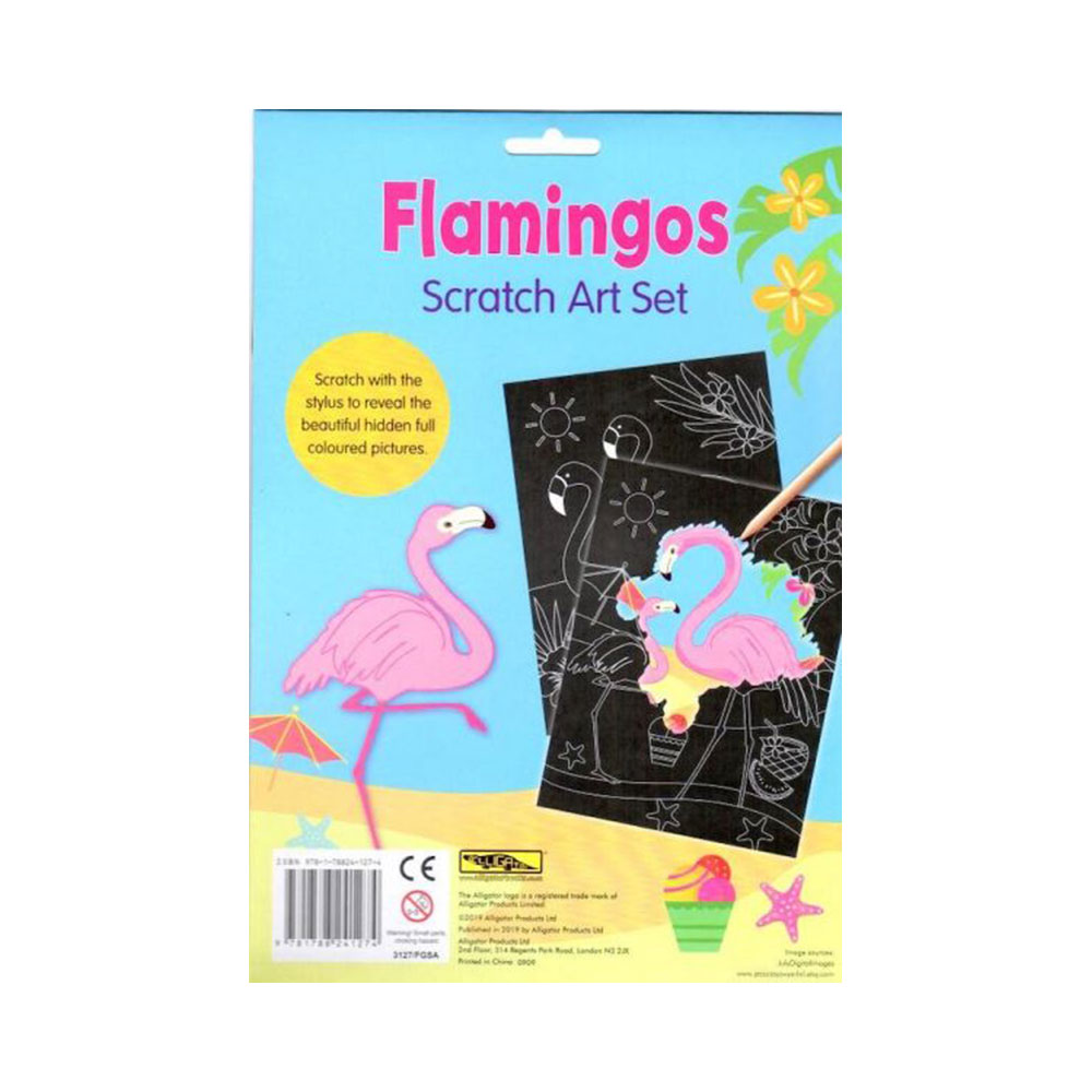 Flamingos Scratch Art Set, Imagini razuibile (3127/FGSA)
