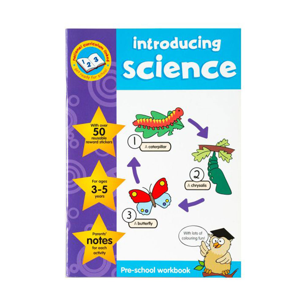 Science-Key Stage Sticker Work Books, Caiet de activitati cu autocolante, Stiinte (3-5 ani) (375/KSWB1-2)