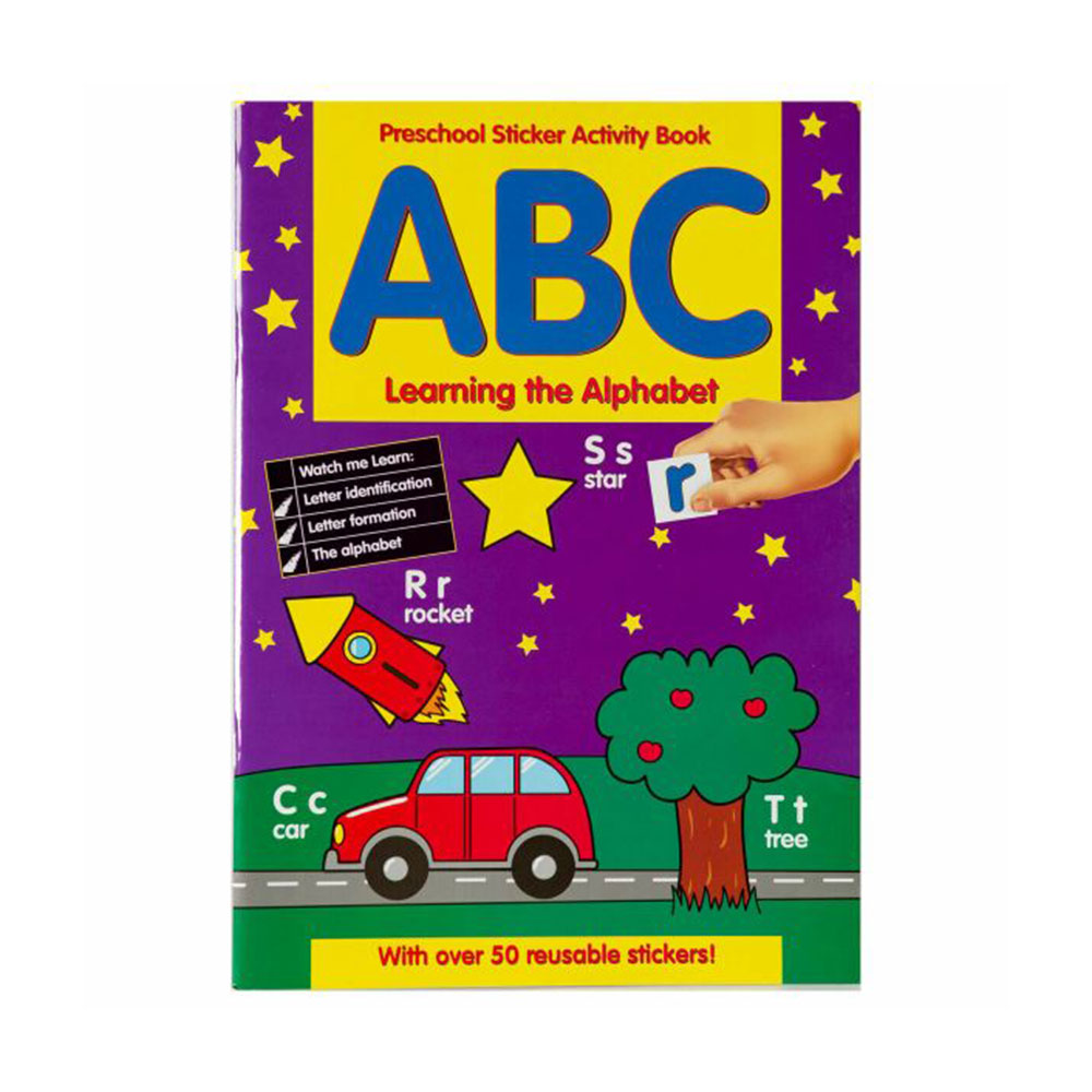 The Alphabet, Preschool Learning Sticker Books, carte cu activitati si autocolante (201/ PSSB1-1)