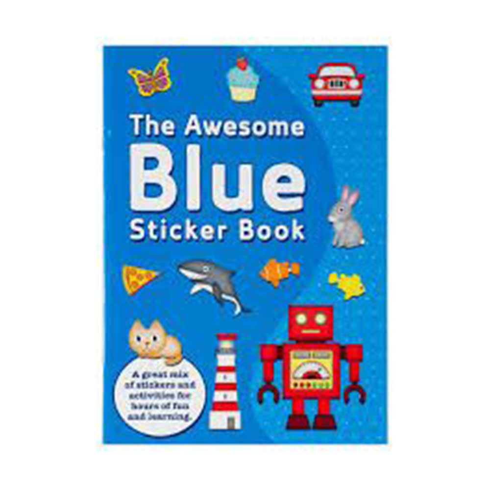 The Awesome Blue Sticker Book, Minunata carte albastra cu autocolante (3034/BLSB)