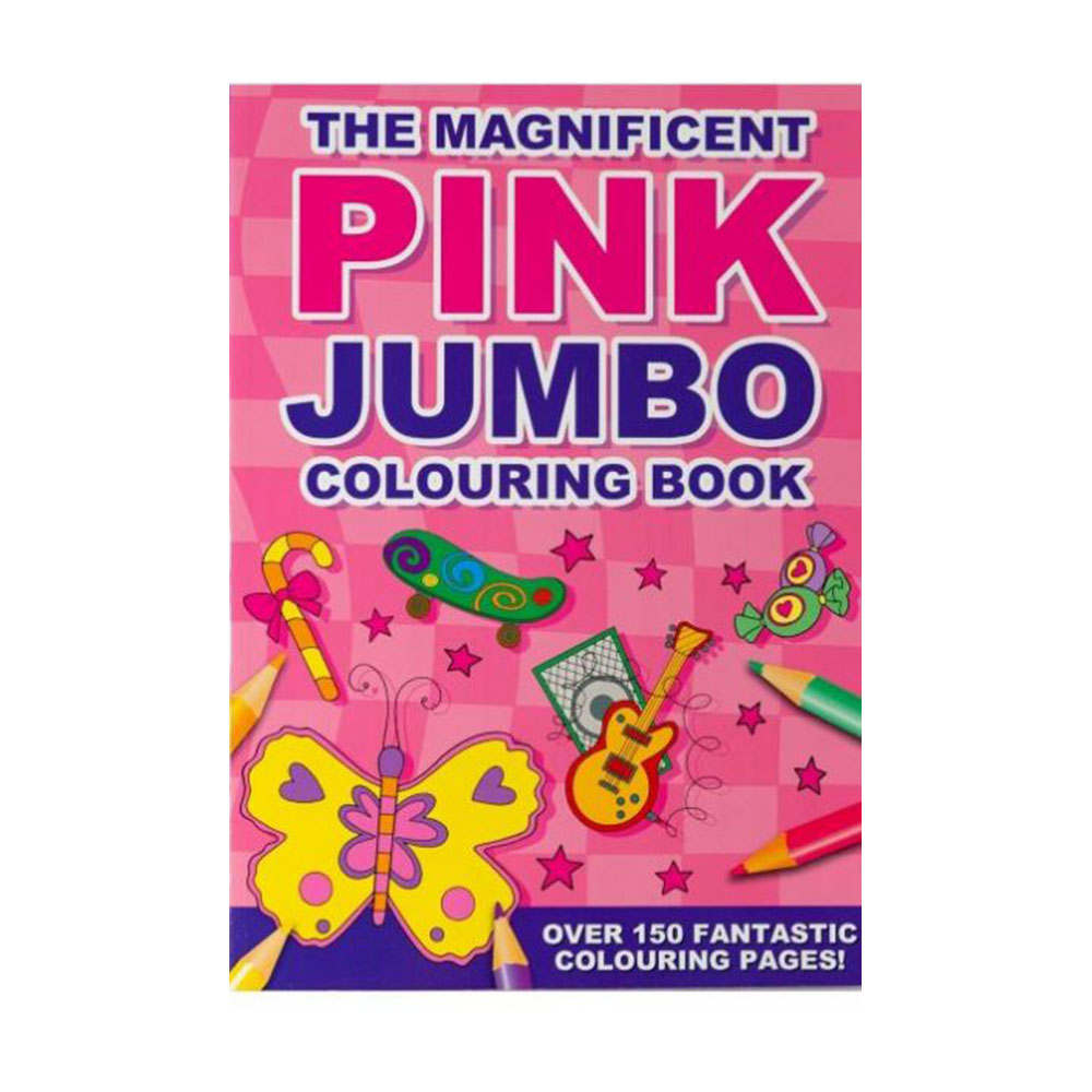 The Magnificent Pink Jumbo Coloring Book, Marea carte de colorat- Roz (3039/PIJC)