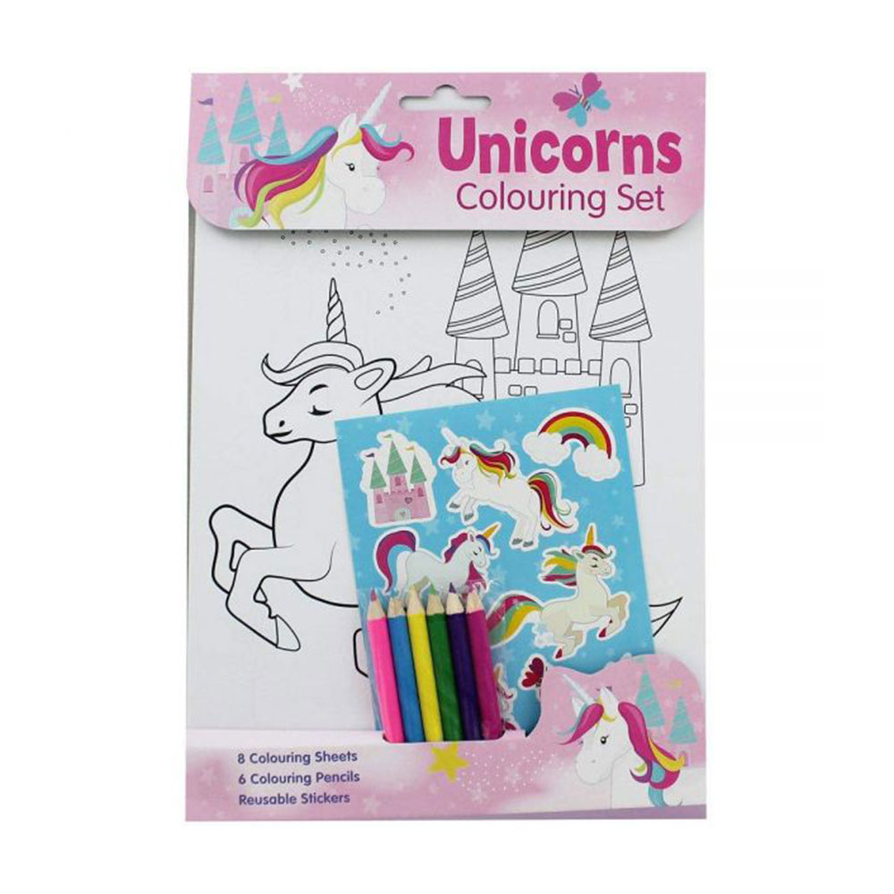 Unicorns Colouring Set, Set de colorat (3044/UNCS)
