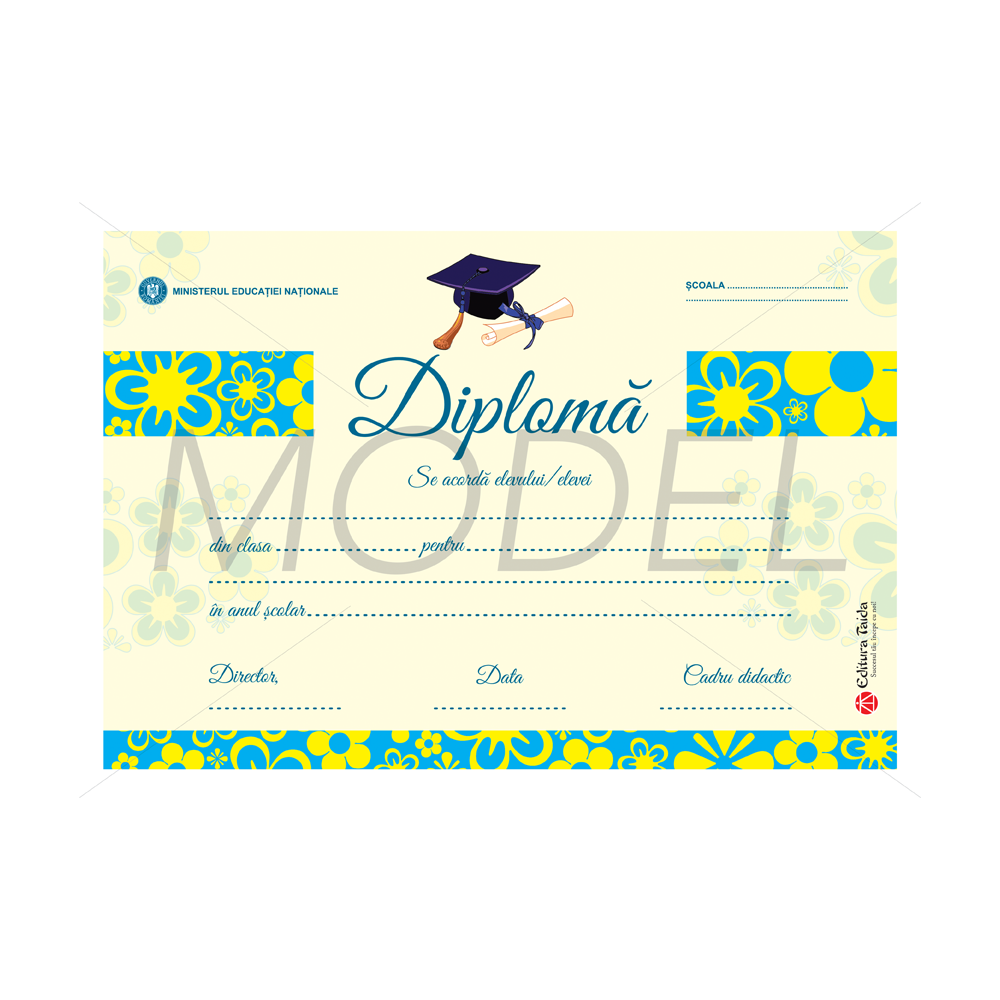 Diploma scolara 2017 model 4