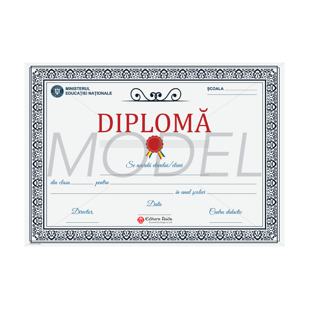 Diploma scolara 2017 model 6