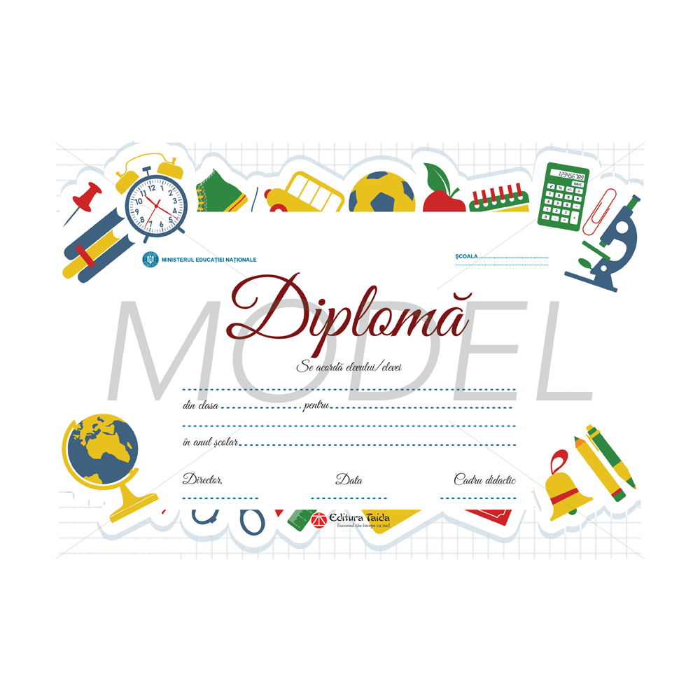 Diploma scolara 2017 model 8